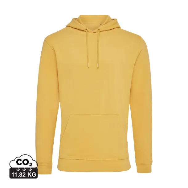 Iqoniq Jasper unisex hoodie od recikliranog pamuka, 340 g/m² - iqoniq Oker žuta 