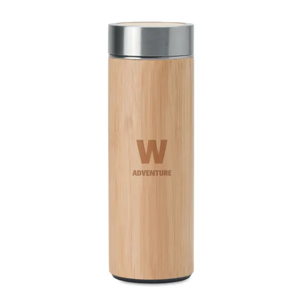 BATUMI Double wall SS/bamboo bottle Wood