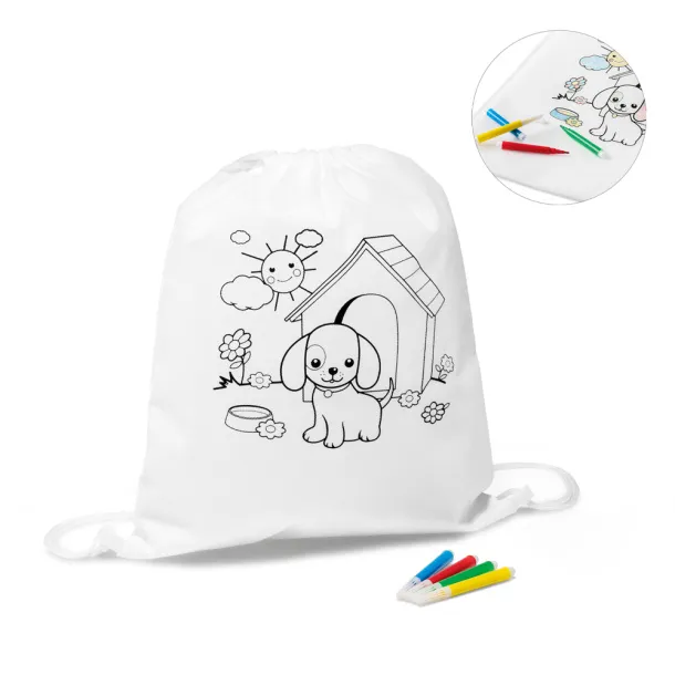 DRAWS Children's colouring drawstring bag