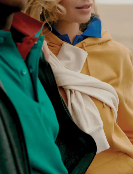  Iqoniq Jasper unisex hoodie od recikliranog pamuka - iqoniq ochre yellow 