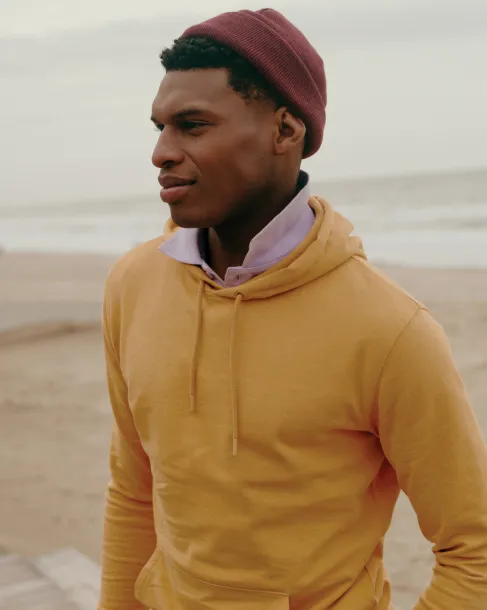  Iqoniq Jasper unisex hoodie od recikliranog pamuka, 340 g/m² - iqoniq Oker žuta 