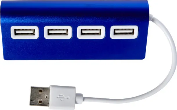Leo Aluminium USB hub  Plava
