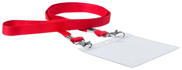 Cail lanyard Red Transparent