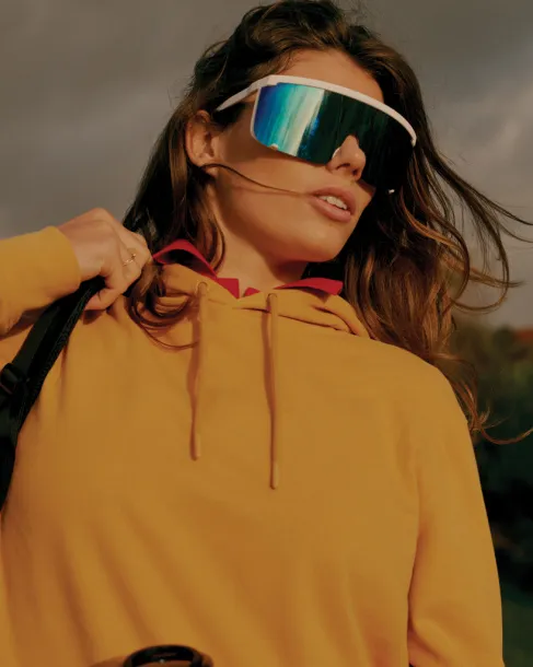  Iqoniq Jasper unisex hoodie od recikliranog pamuka - iqoniq Oker žuta 