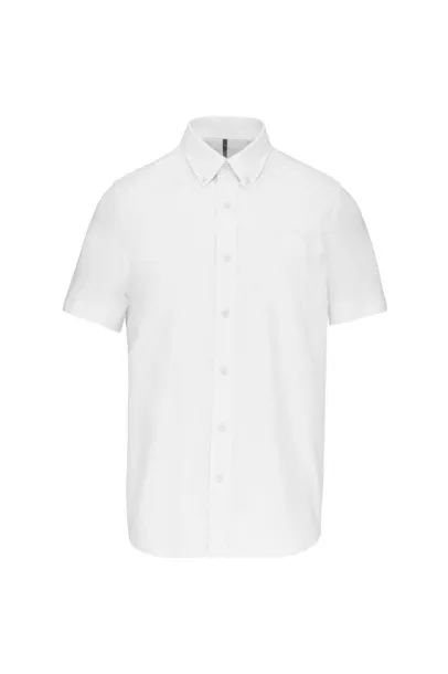  MEN'S SHORT-SLEEVED OXFORD SHIRT - Kariban White