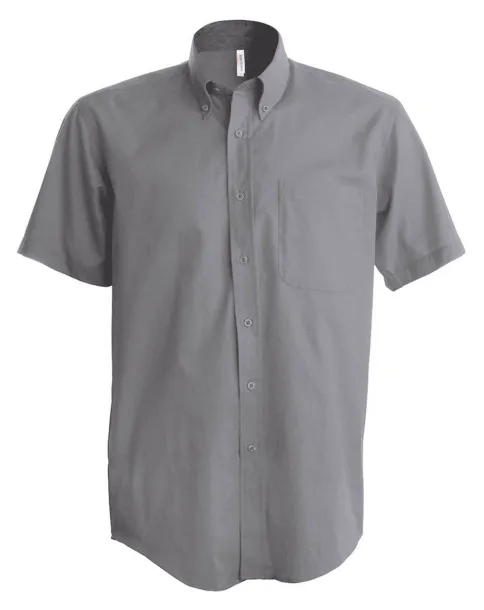  MEN'S SHORT-SLEEVED OXFORD SHIRT - Kariban Oxford Silver