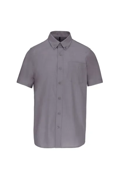  MEN'S SHORT-SLEEVED OXFORD SHIRT - Kariban Oxford Silver