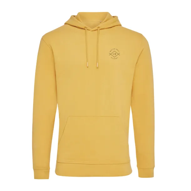  Iqoniq Jasper recycled cotton unisex hoodie - iqoniq yellow 