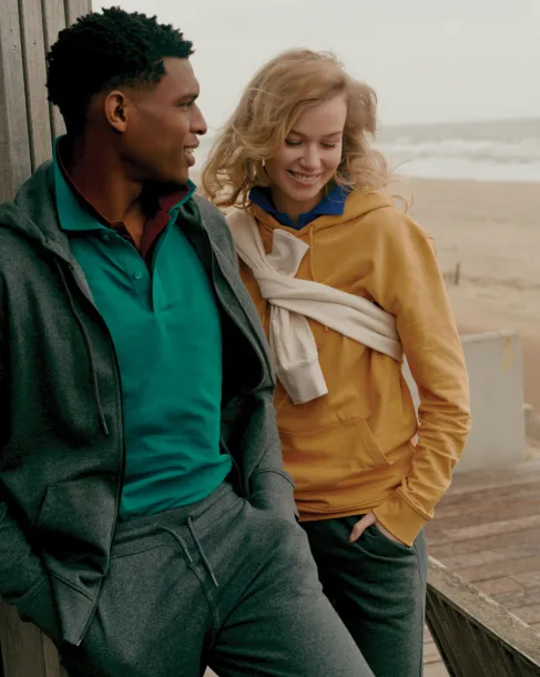  Iqoniq Jasper unisex hoodie od recikliranog pamuka - iqoniq ochre yellow 