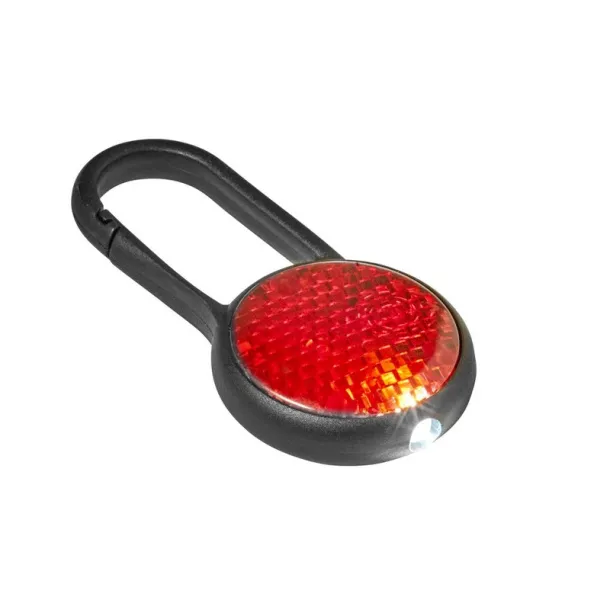  Safety light with carabiner Crvena