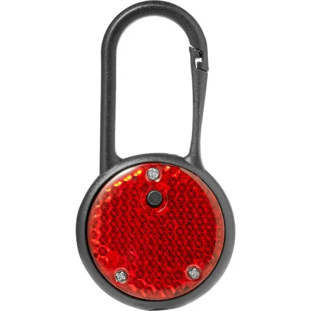  Safety light with carabiner Crvena