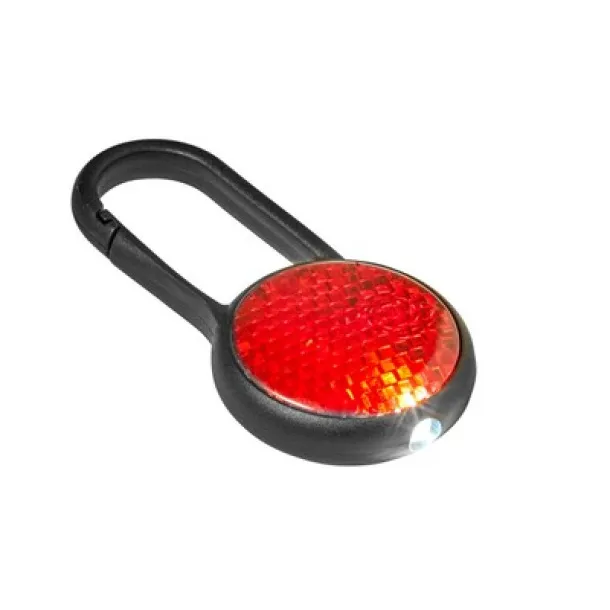  Safety light with carabiner Crvena