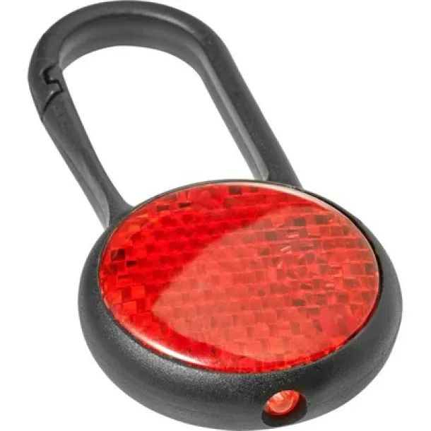  Safety light with carabiner Crvena