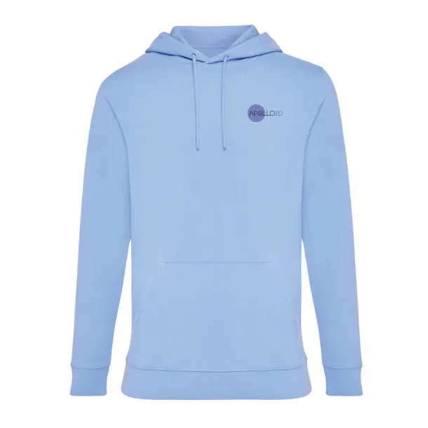  Iqoniq Jasper recycled cotton unisex hoodie - iqoniq sky blue
