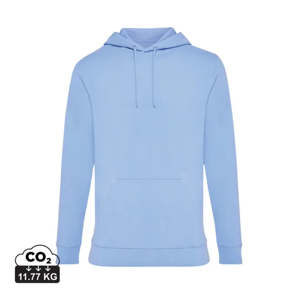  Iqoniq Jasper recycled cotton unisex hoodie - iqoniq blue 