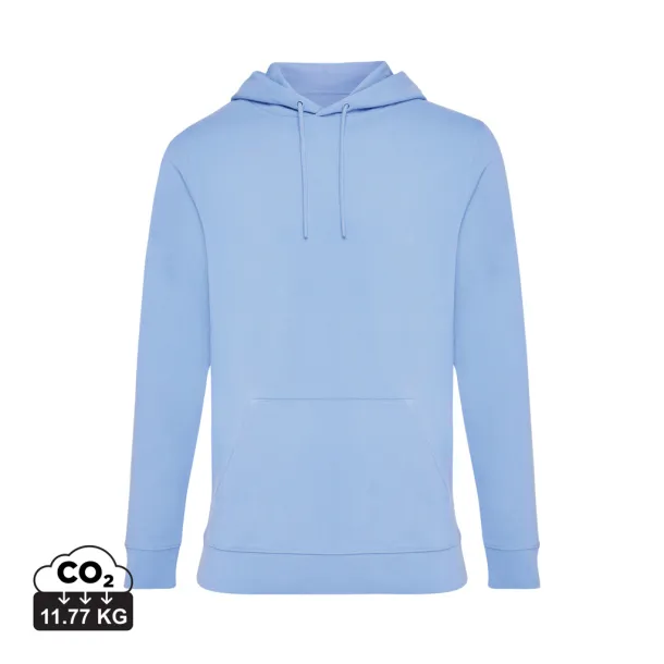  Iqoniq Jasper recycled cotton unisex hoodie - iqoniq blue 