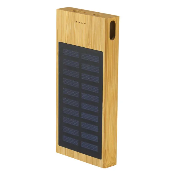 SOLAR Solar powerbank, 10.000 mAh - PIXO Cream Bež