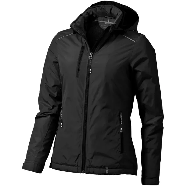 Smithers fleece lined ladies jacket - Elevate Solid black