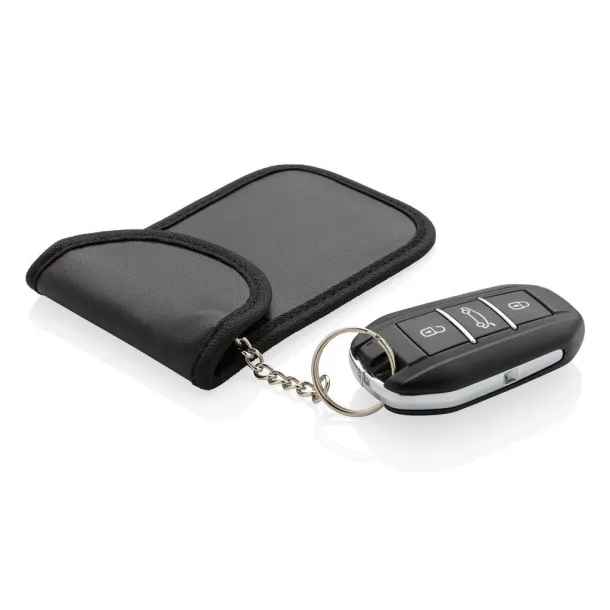  Anti theft RFID car key pouch Black