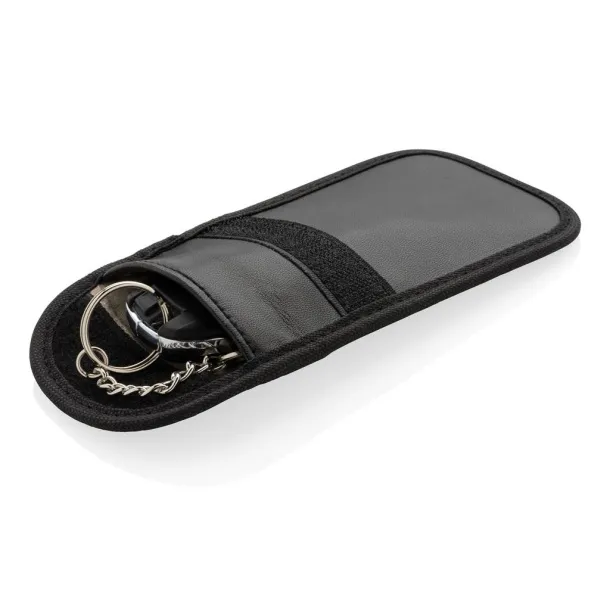 Anti theft RFID car key pouch Black