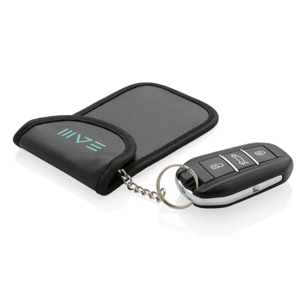  Anti theft RFID car key pouch Black