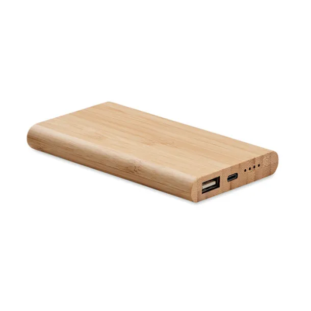 ARENAPOWER C Prijenosna baterija od bambusa, 4 000 mAh Drvo