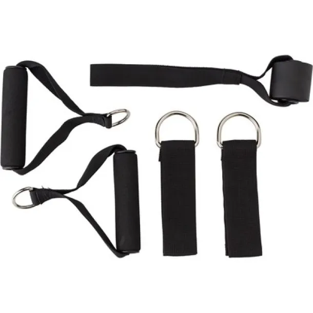  Fitness resistance bands, 5 pcs black