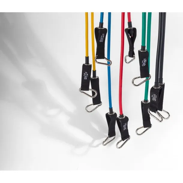  Fitness resistance bands, 5 pcs black