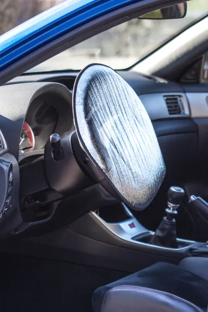 Sun steering wheel protector Silver