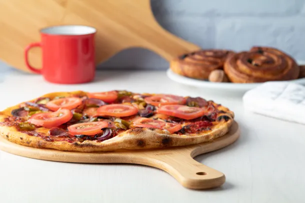 Naples pizza cutting board Natural