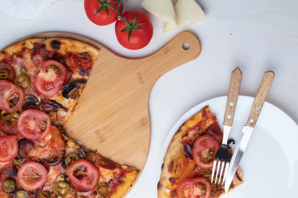 Naples pizza cutting board Natural