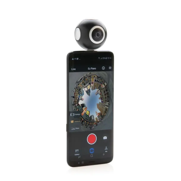  Dual lens 360 camera Black