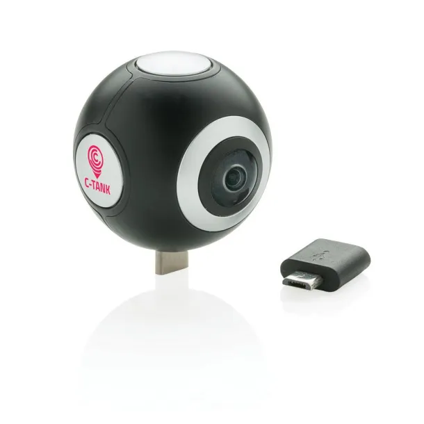 Dual lens 360 camera Black