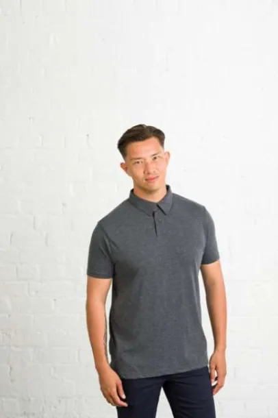  SLUB POLO - Just Polos Slub Charcoal