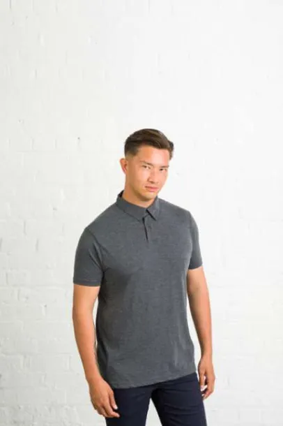  SLUB POLO - Just Polos Slub Charcoal