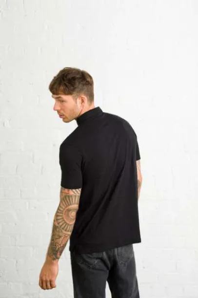  SLUB POLO - Just Polos Solid Black