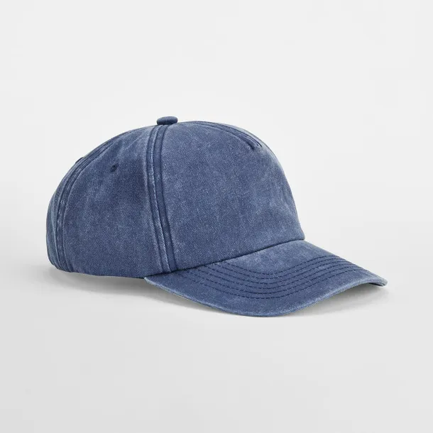  Relaxed 5 Panel Vintage Cap - Beechfield Vintage Denim