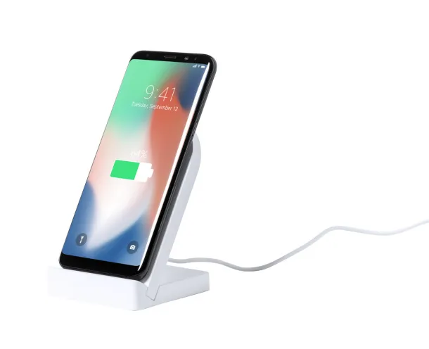 Noopy PLA wireless charger mobile holder White