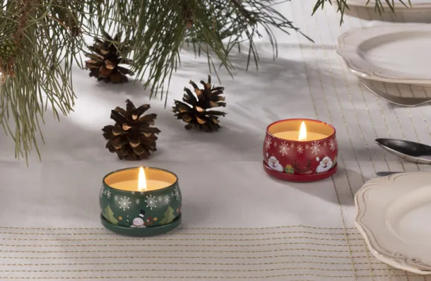 KERI Soybean wax candle czerwony