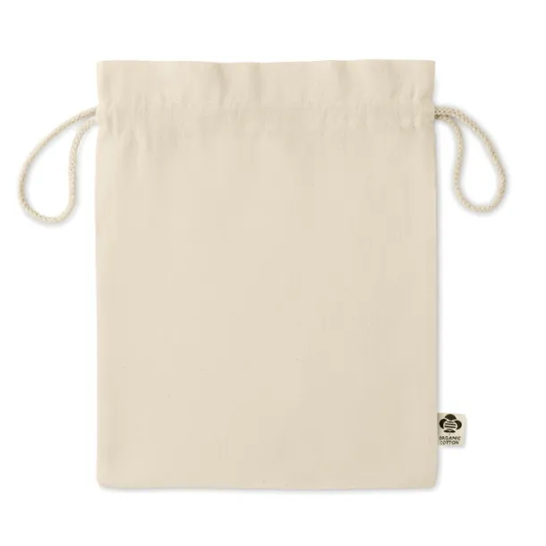 AMBER MEDIUM Medium organic cotton gift bag Beige