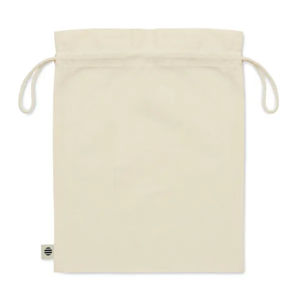 AMBER MEDIUM Medium organic cotton gift bag Beige