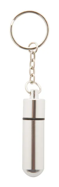 Carrypill keyring pillbox Silver