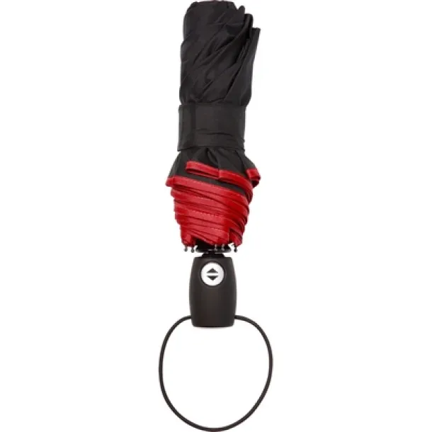  Automatic umbrella, stormproof, foldable red