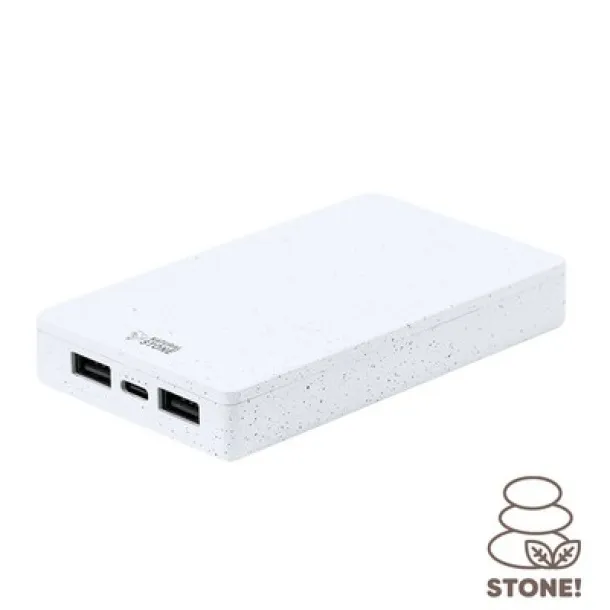  Prijenosna baterija od kamenog ekstrakta, 5000 mAh Bijela