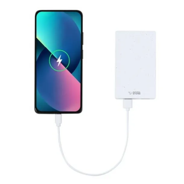  Prijenosna baterija od kamenog ekstrakta, 5000 mAh Bijela