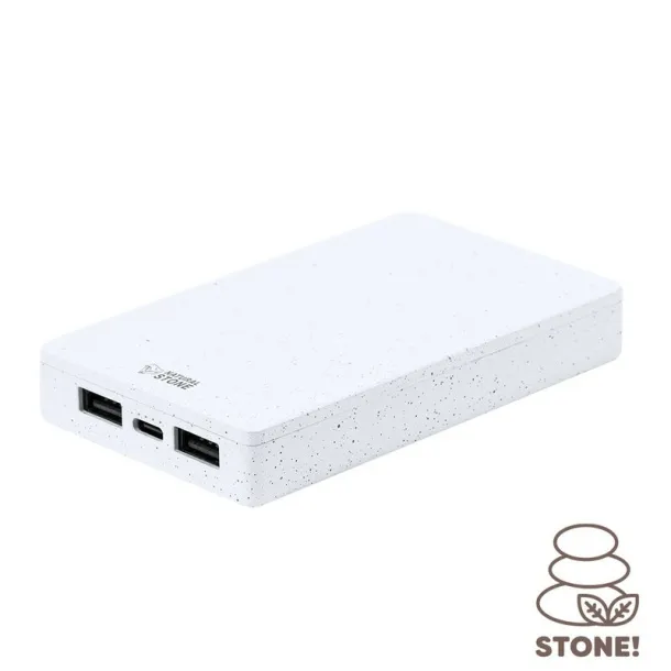 Prijenosna baterija od kamenog ekstrakta, 5000 mAh Bijela