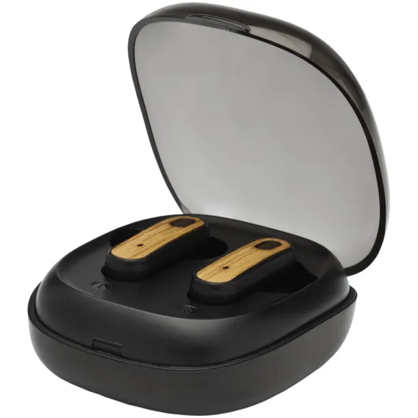 Nitida TWS bamboo earbuds Solid black