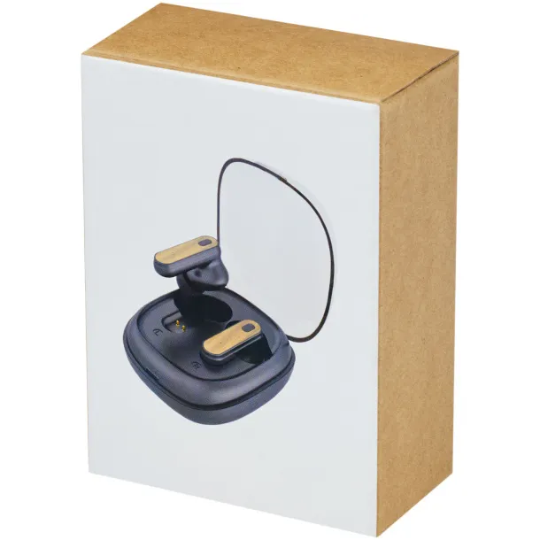 Nitida TWS bamboo earbuds Solid black