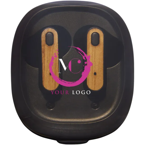 Nitida TWS bamboo earbuds Solid black