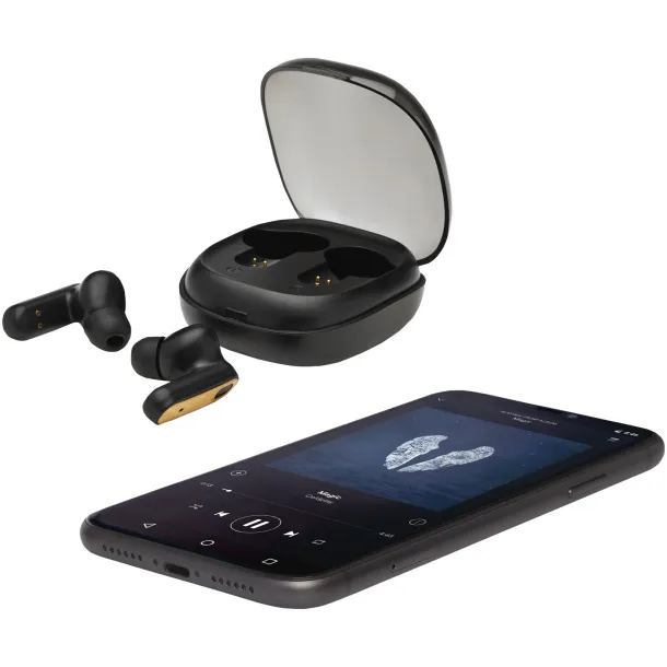 Nitida TWS bamboo earbuds Solid black